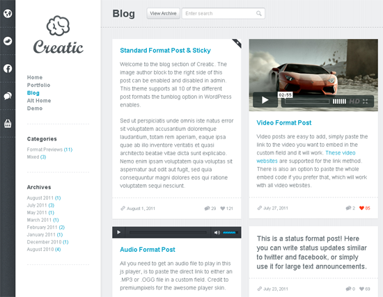 Creatic WordPress Theme