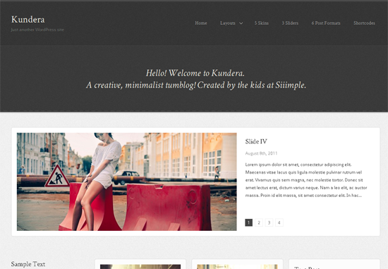 Kundera WordPress Theme