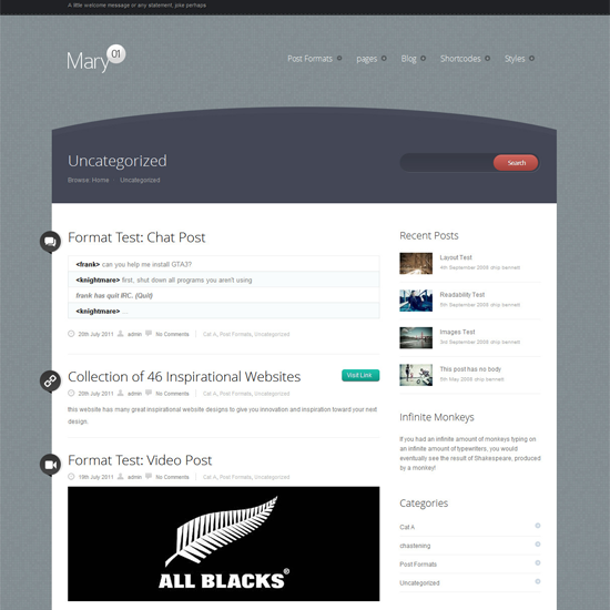 Mary WordPress Theme