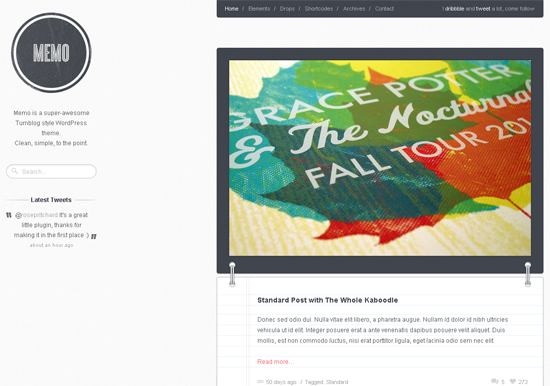 Memo WordPress Theme