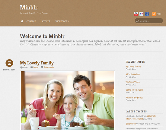 Minblr WordPress Theme