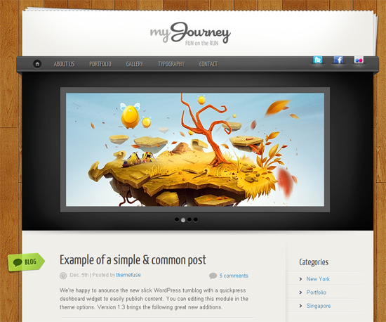 My Journey WordPress Theme