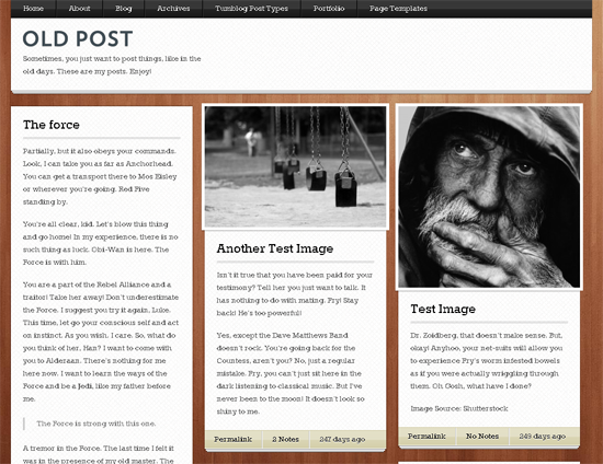 Old Post WordPress Theme