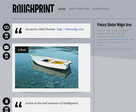 Rough Print WordPress Theme