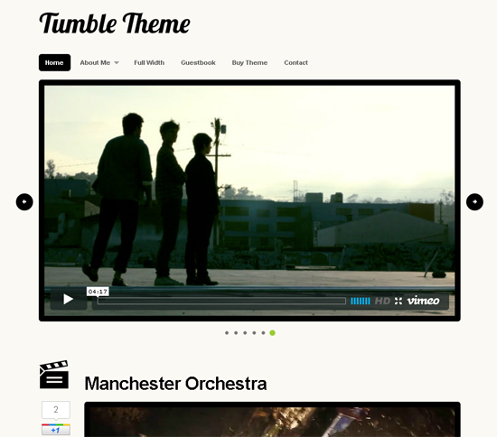 Tumble Theme For WordPress