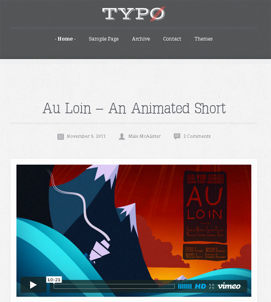 Typo WordPress Theme