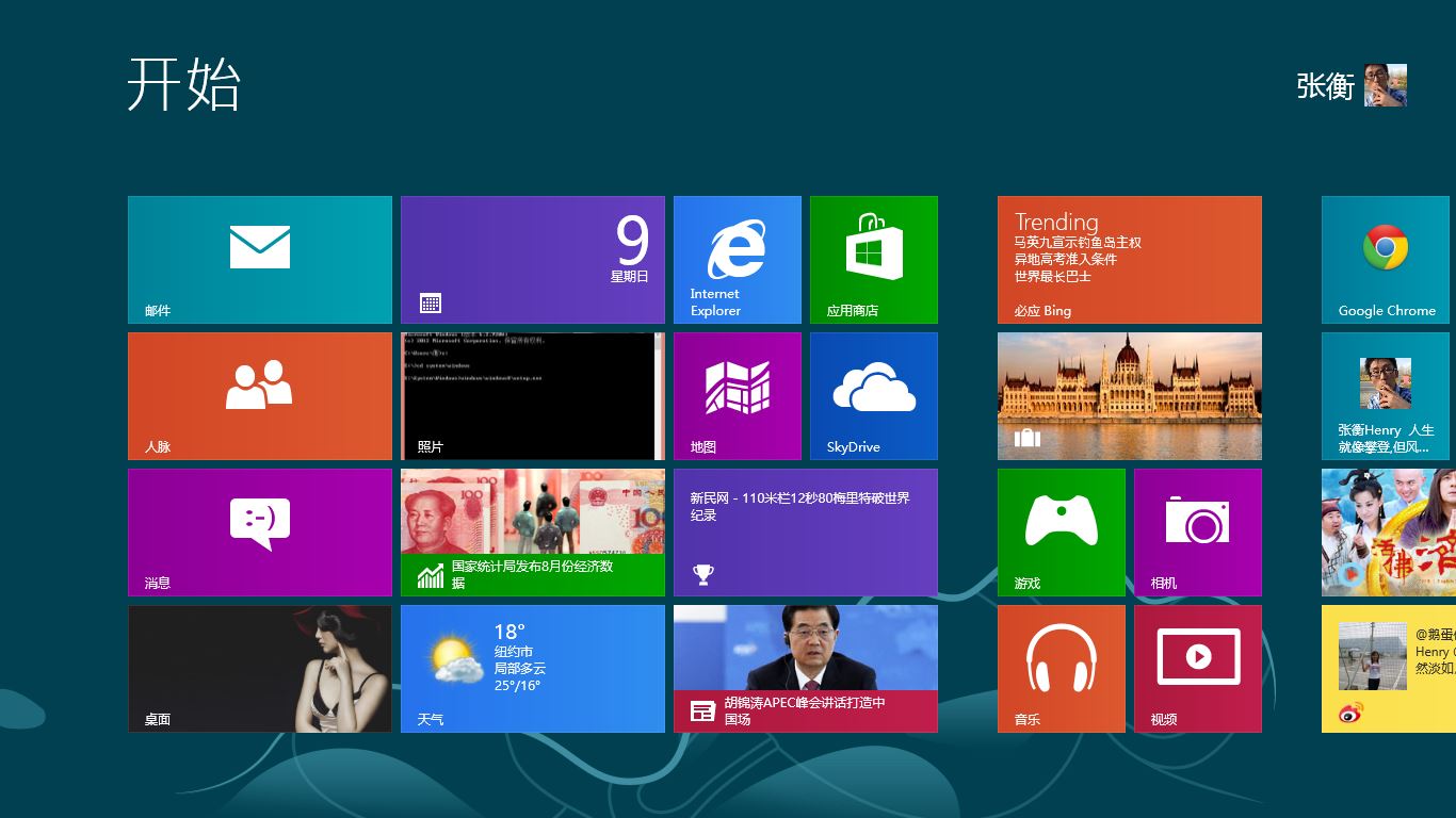 全新的Windows8，全新的用户体验
