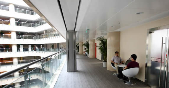 京东商城总部办公区一角