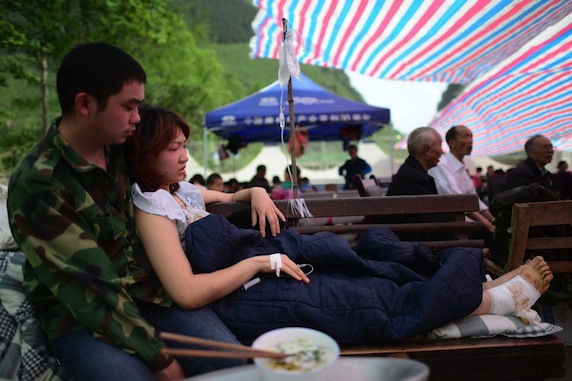 雅安芦山地震现场