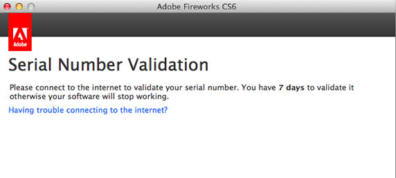 Adobe CS6激活序列号