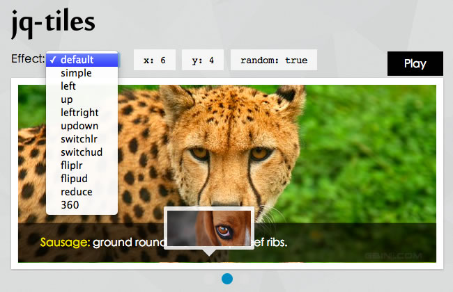 jq-tiles幻灯片插件