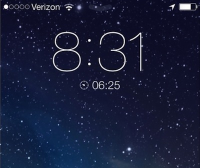 iOS7屏幕闹钟