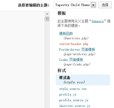 WordPress编辑主题js文件