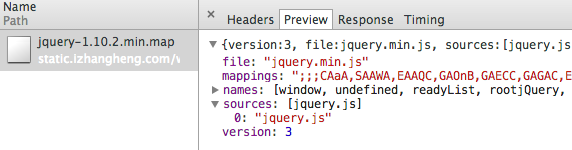 jQuery JavaScript Source Map