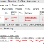 Google 字体加载失败