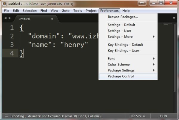Sublime Text  包控制器